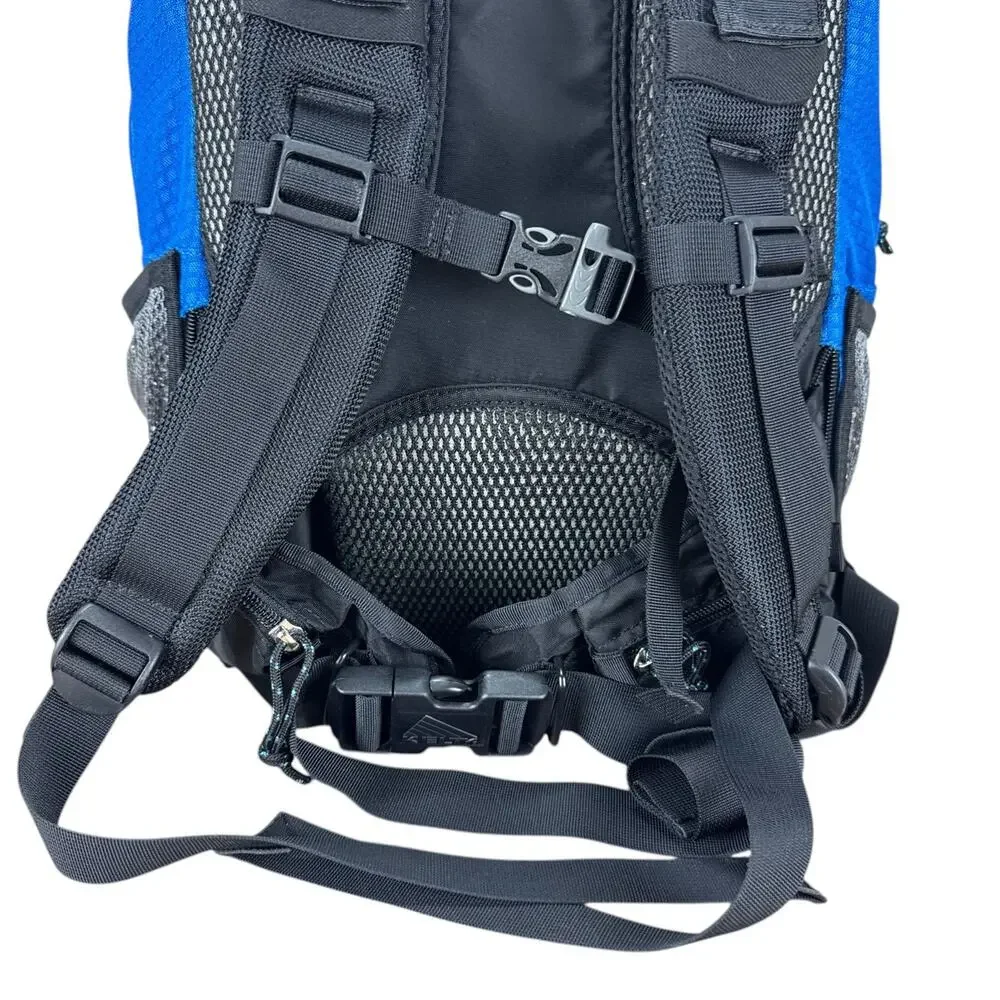 Kelty Blanca 2000 Backpack Blue Black Hiking Techwear Gorpcore Daypack Cover